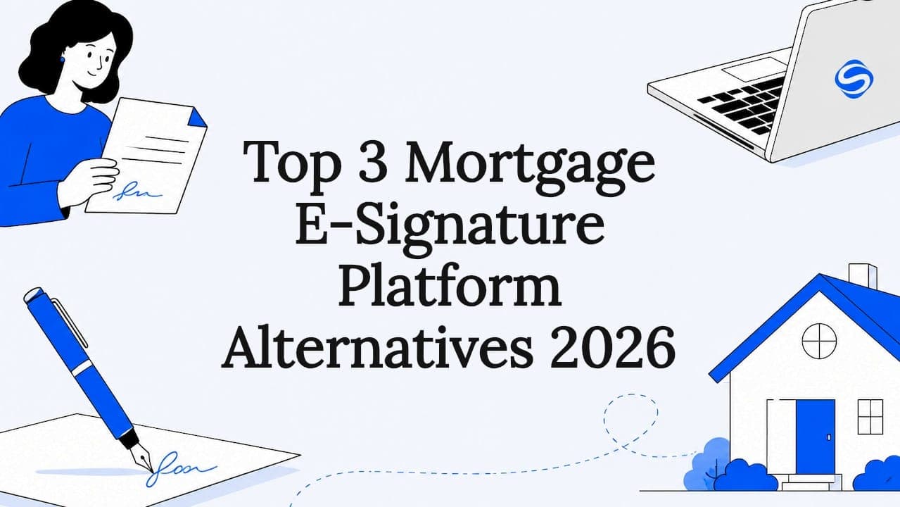 Top 3 Mortgage E-Signature Platform Alternatives 2026